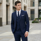 Men’s 3-Piece Slim Fit Suit – Single Breasted Formal Set for Business & Events