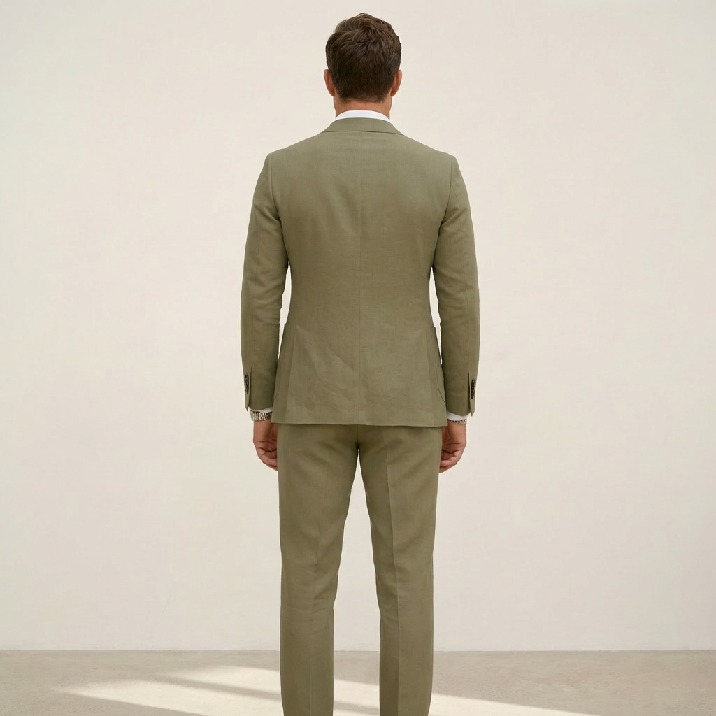 Men’s Lightweight 2-Piece Suit – Slim Fit Spring & Summer Wedding Wear