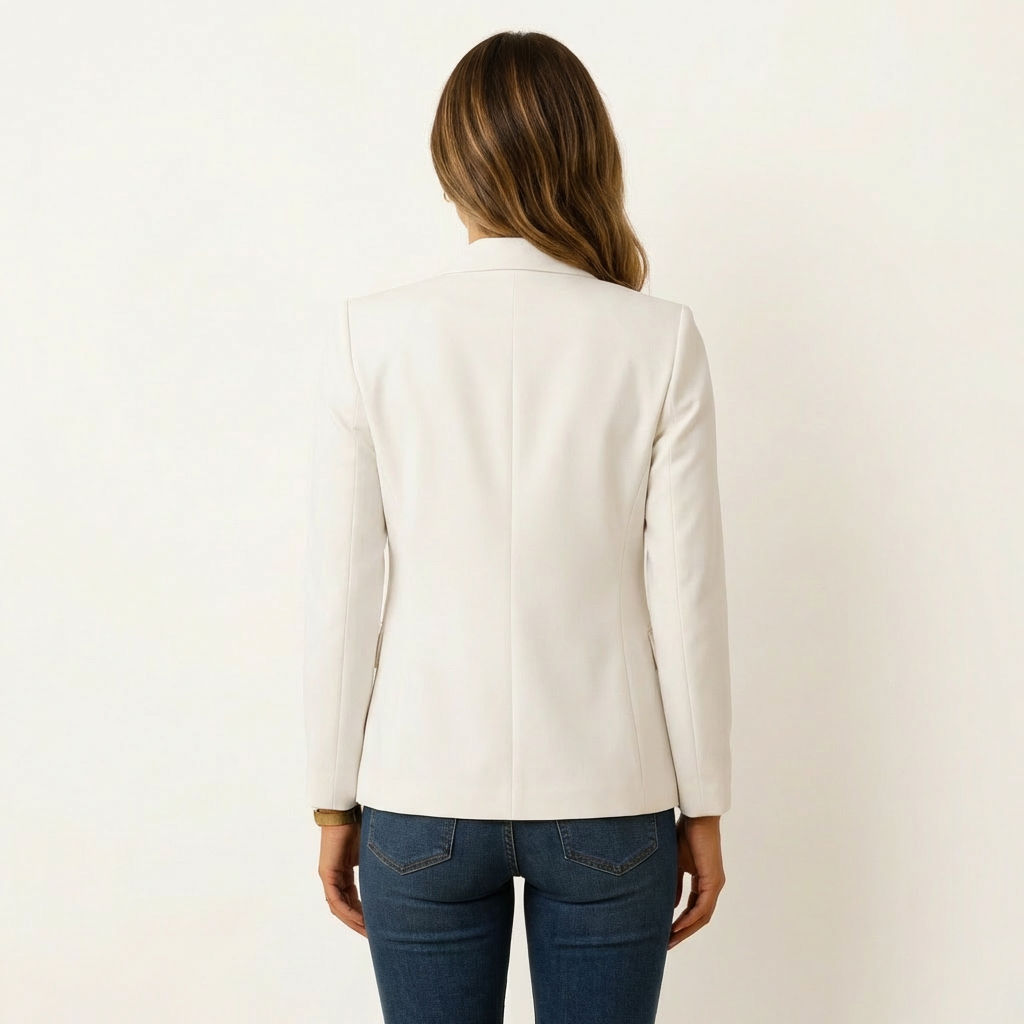 Women’s Tailored Stretch Blazer – Fitted Jacket for Work & Casual Wear