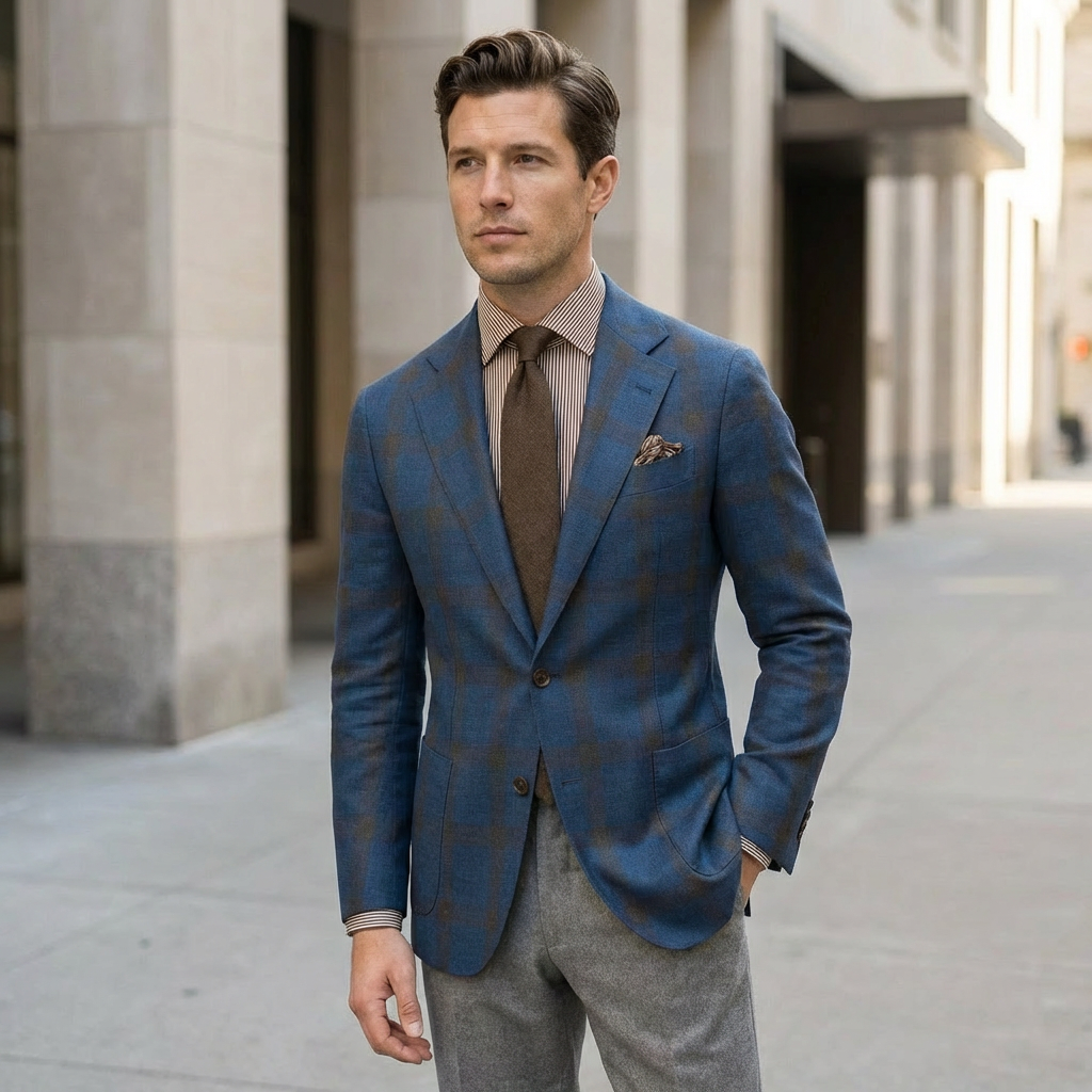 Men’s Tailored Blazer – Formal Suit Jacket for Business Wear