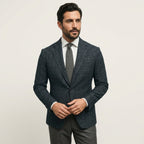 Men’s Tailored Blazer – Formal Suit Jacket for Business Wear Black