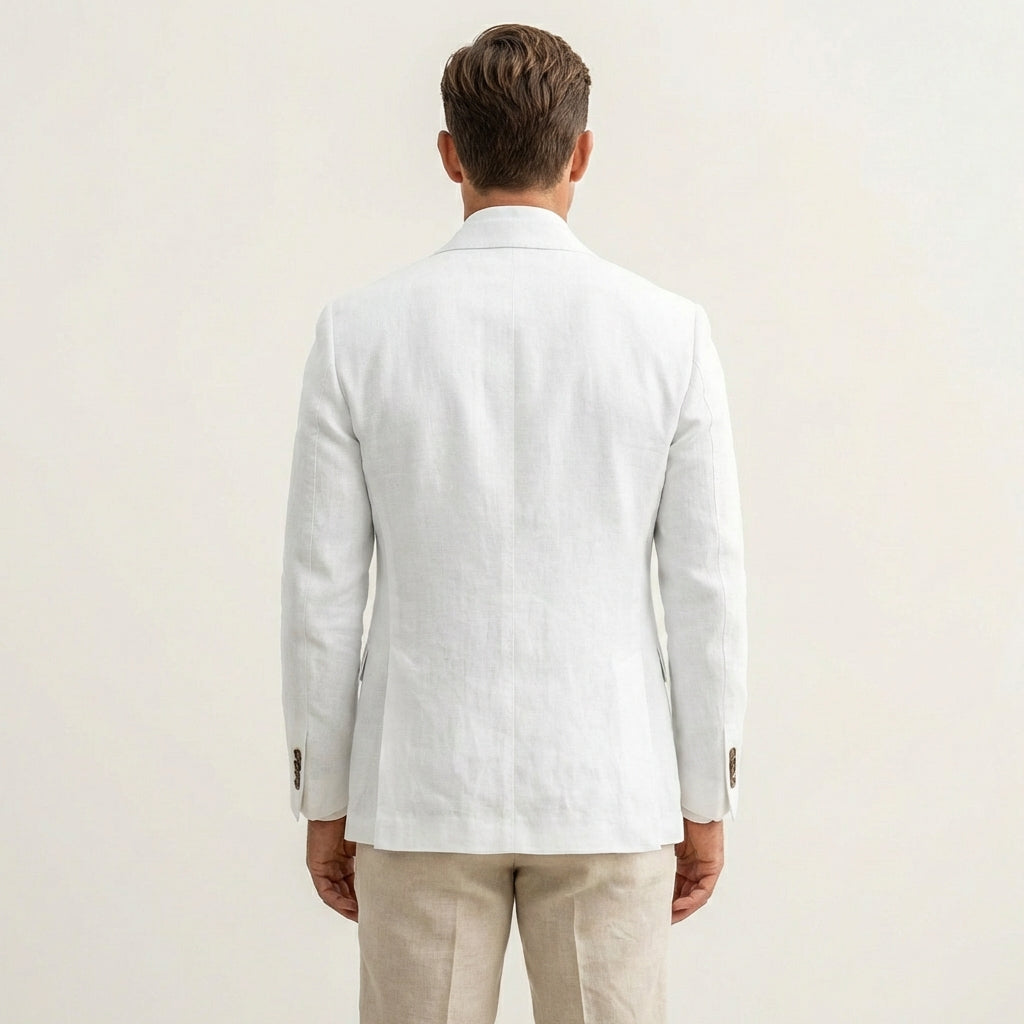 Men’s Casual Linen Blend Blazer – Modern Tailored Fit