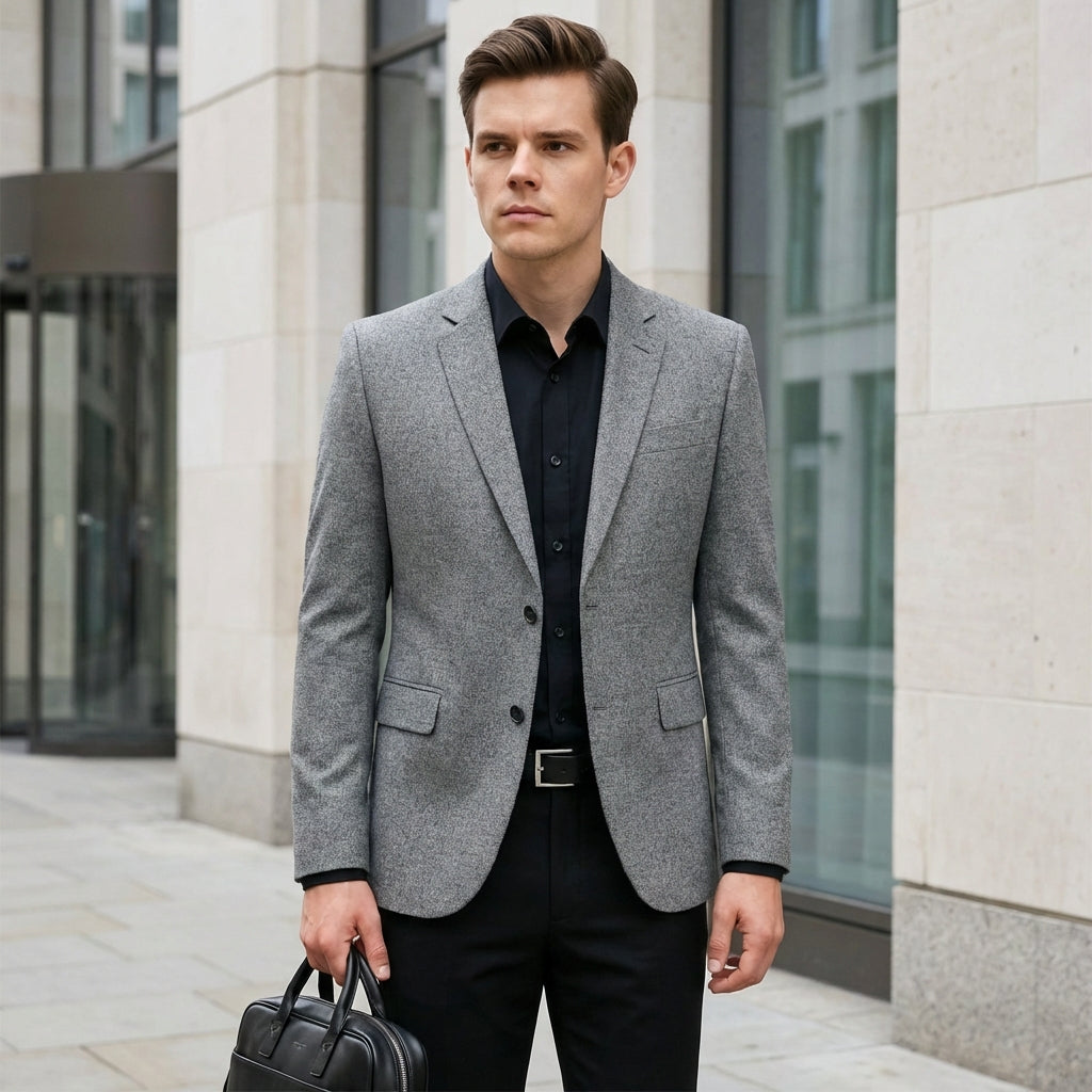 Men's Wrinkle-Resistant Lightweight Sport Coat – Tailored Fit Casual Spring Blazer