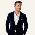 Men’s Velvet Blazer – Slim Fit Evening & Formal Jacket Navy Blue