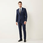 Men’s Casual 2-Piece Suit – Smart Tailored Modern Fit Navy Blue