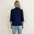 Women’s Classic Tailored Blazer – Roll Up Sleeve Design