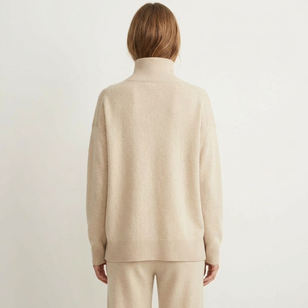 Women’s Cashmere Turtleneck Sweater – Premium Knitwear
