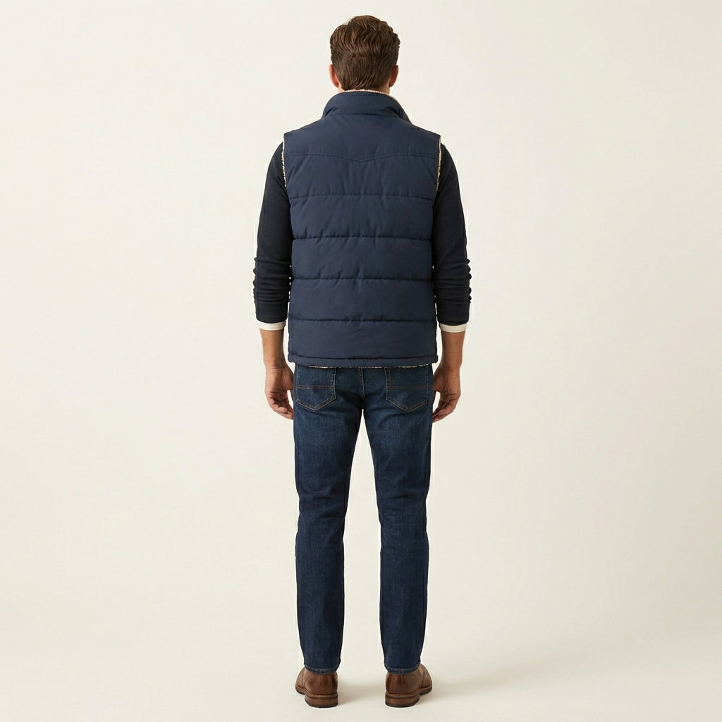 Men’s Lamb Wool Winter Vest – Lightweight Warm Layer