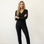 Women’s Ribbed Cotton Cardigan – V-Neck Button-Down