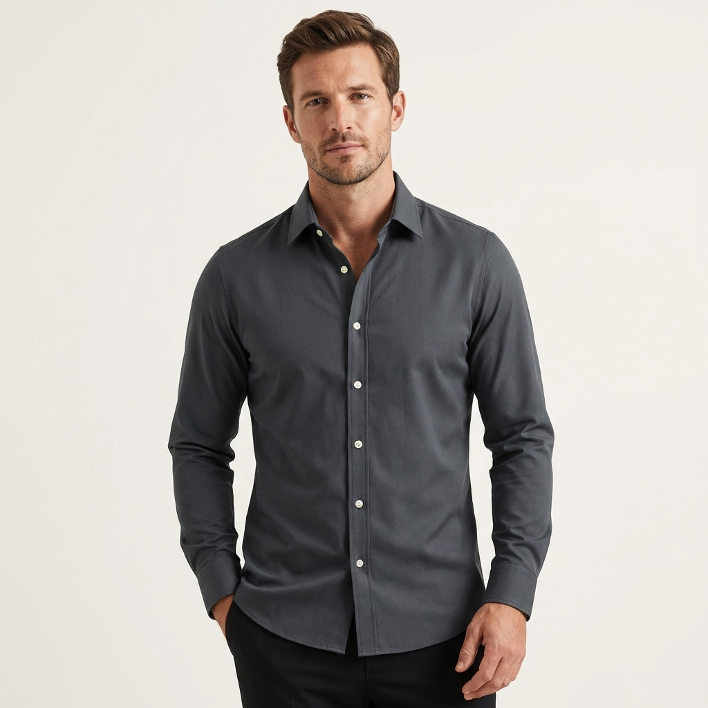 Wrinkle-Free Stretch Dress Shirt | No Iron Needed