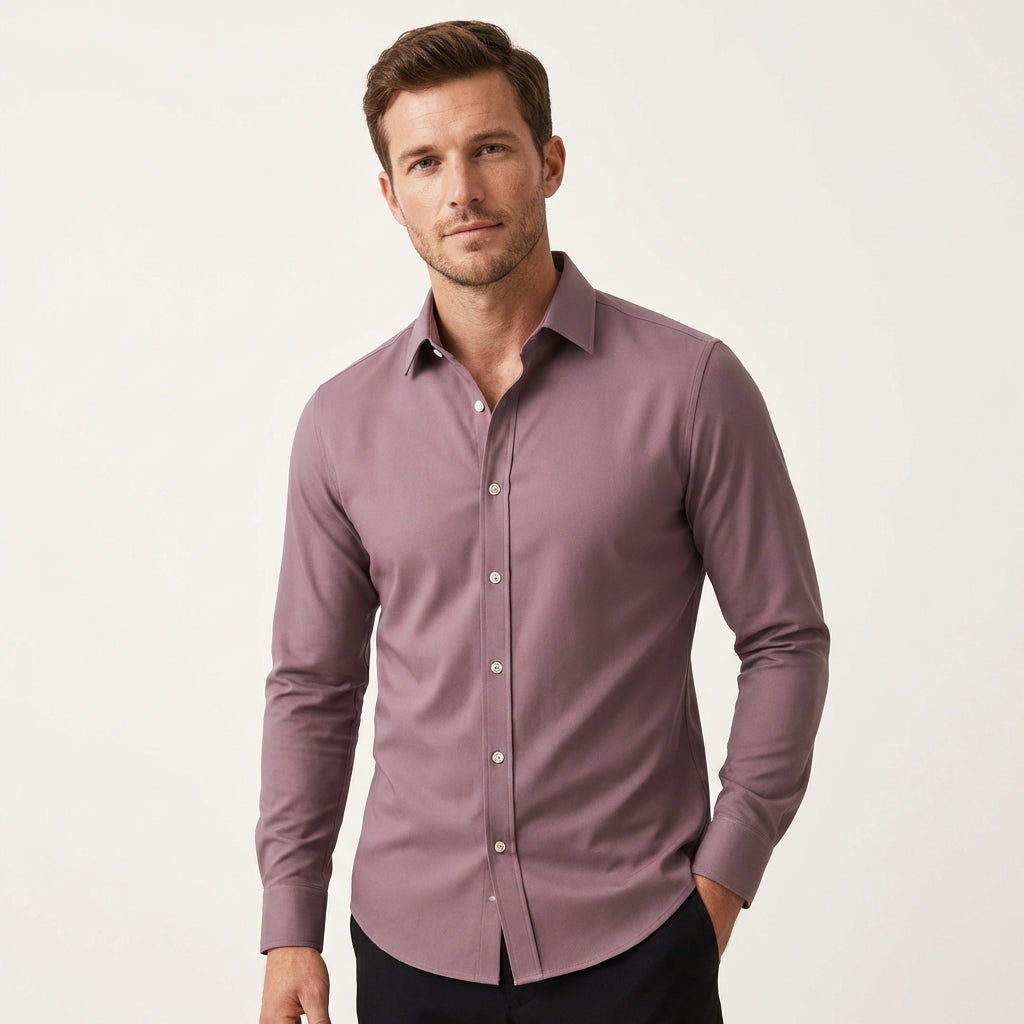 Wrinkle-Free Stretch Dress Shirt | No Iron Needed