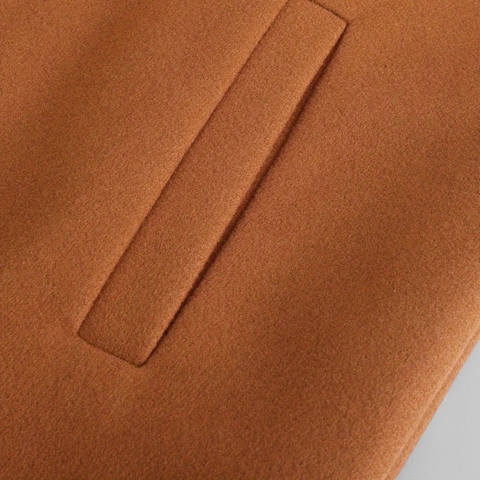 Men’s Smart Casual Winter Coat – Minimalist Buttoned Outerwear